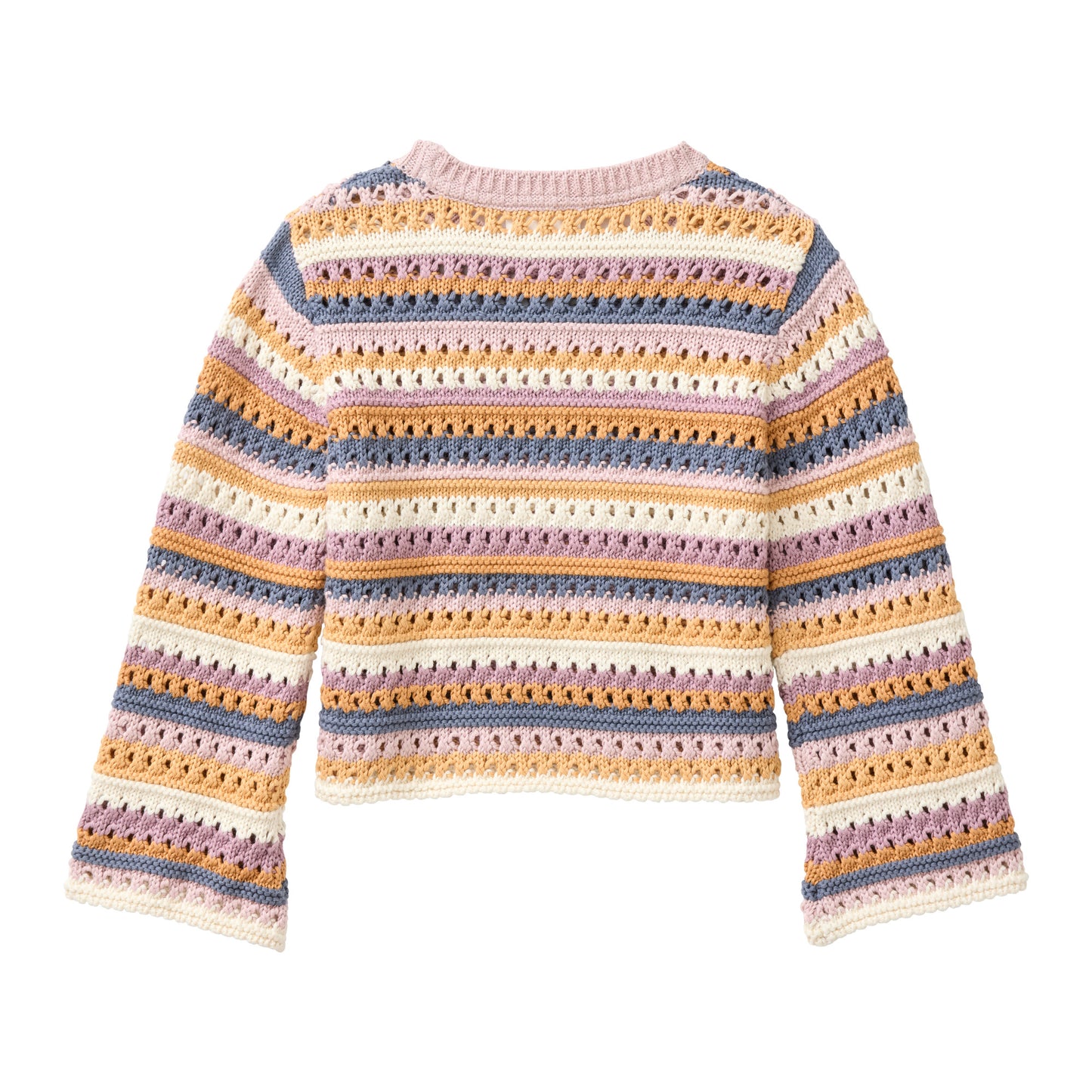 People wear organic Pullover Grobstrick bunt