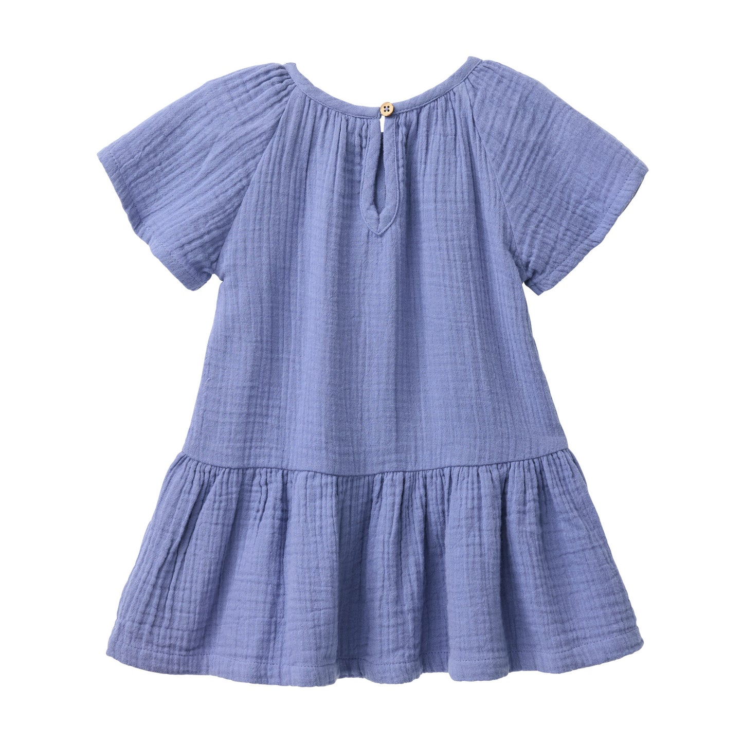 People Wear Organic Musselin Kleid atlantik