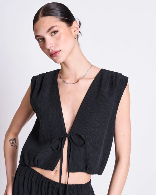 Jan'n June Top Crinkle Tie Stroget