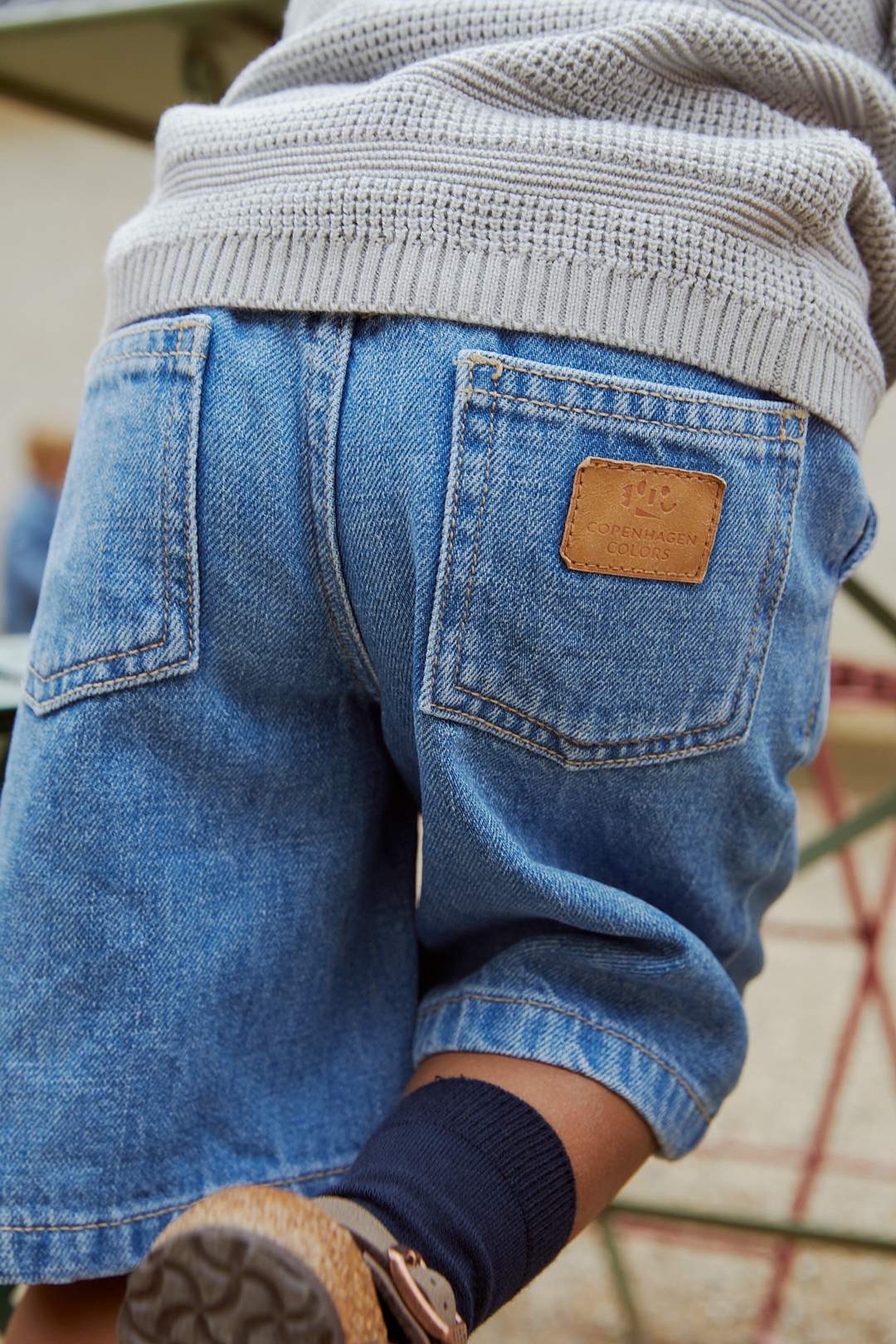 Copenhagen Colors Wide Leg Denim Shorts