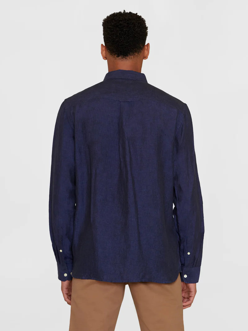 KnowledgeCotton Hemd Regular Linen