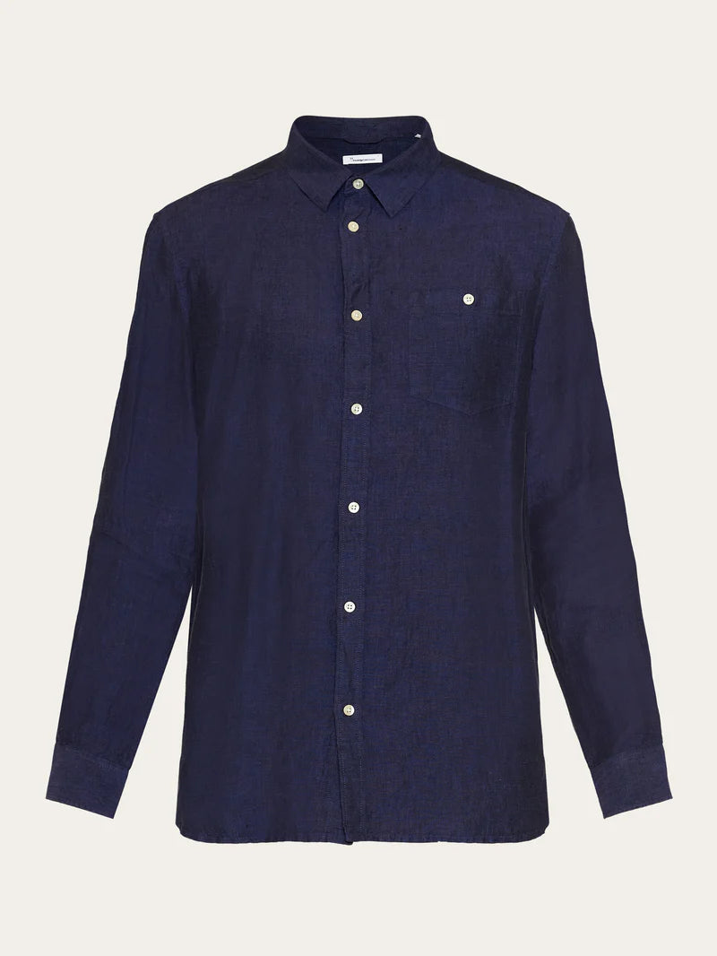 KnowledgeCotton Hemd Regular Linen