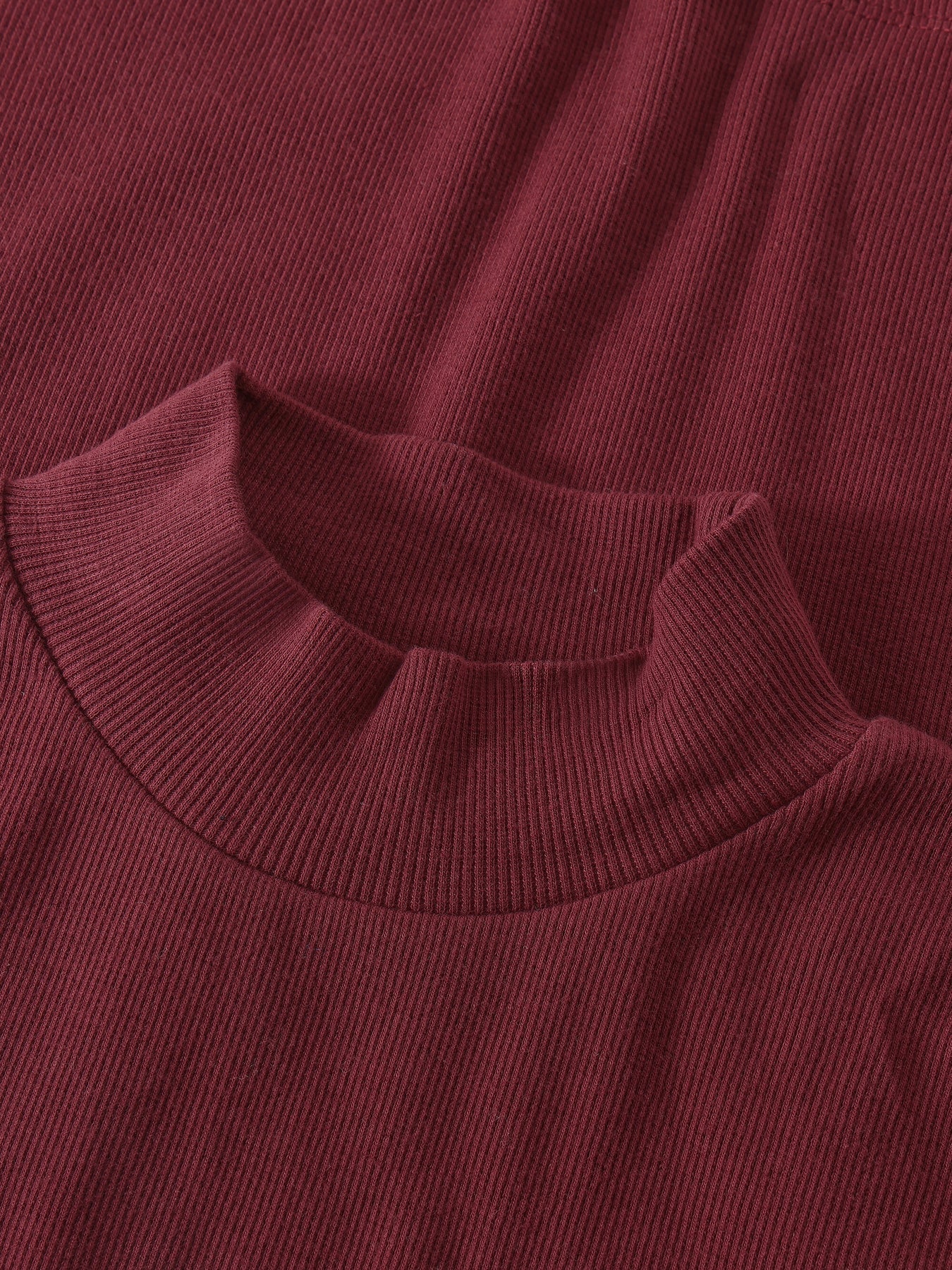 Knowledge Cotton Top Rib mock