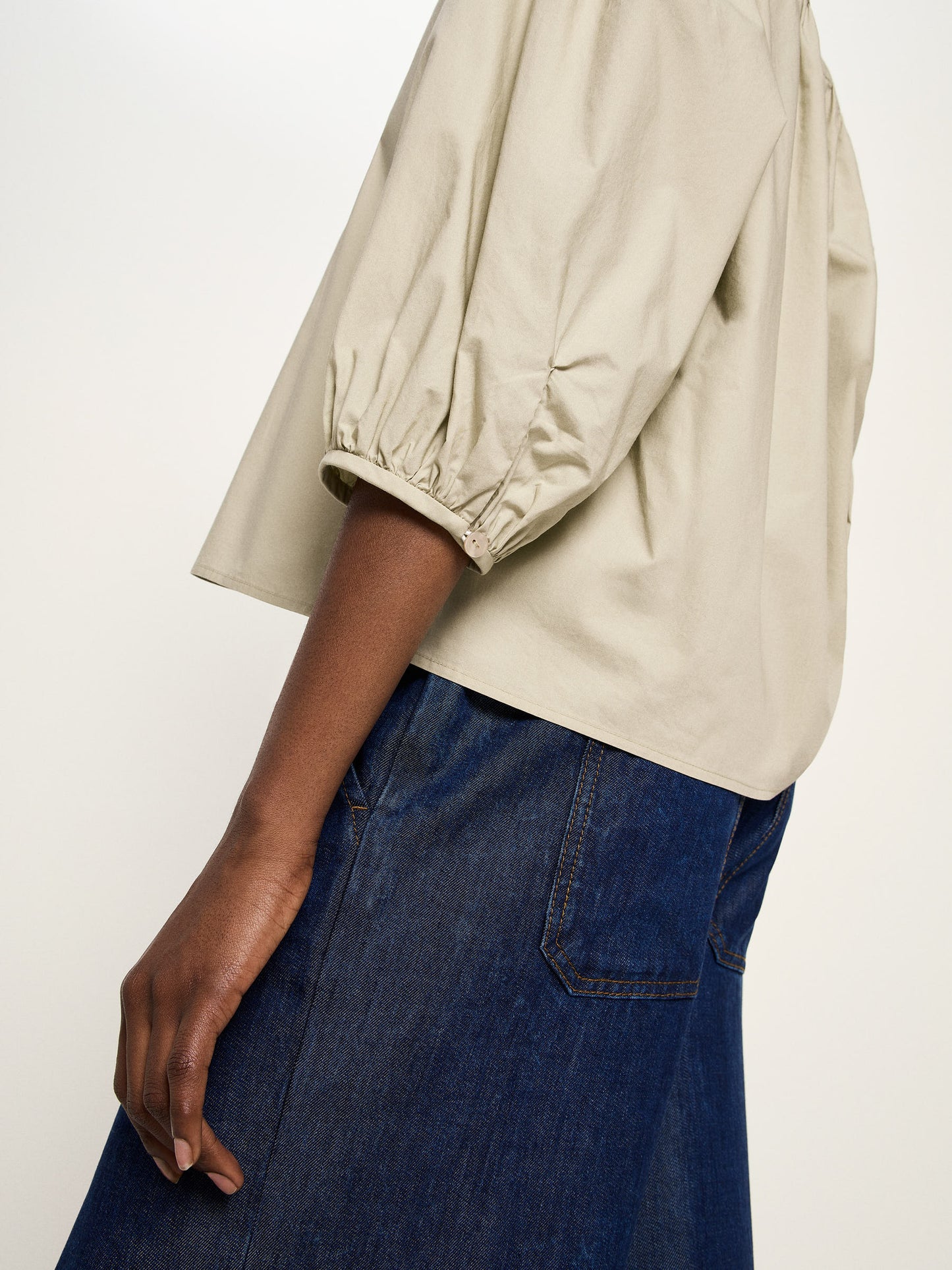 Lanius Bluse mit Kräuseln
