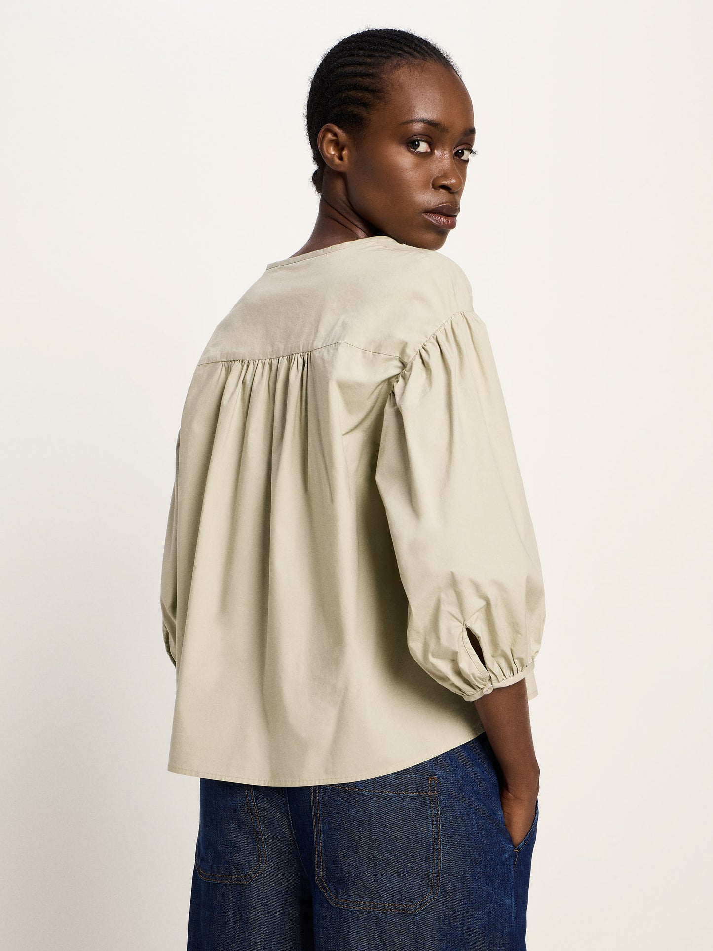 Lanius Bluse mit Kräuseln