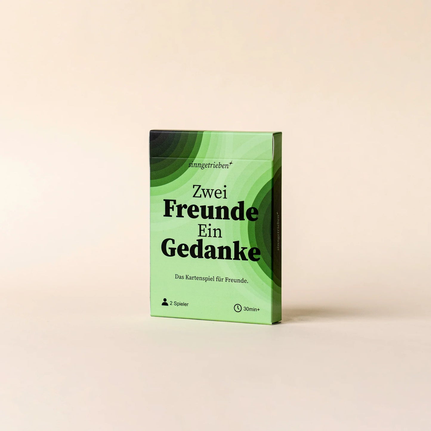 Sinngetrieben Kartenspiel Zwei Freunde ein Gedanke