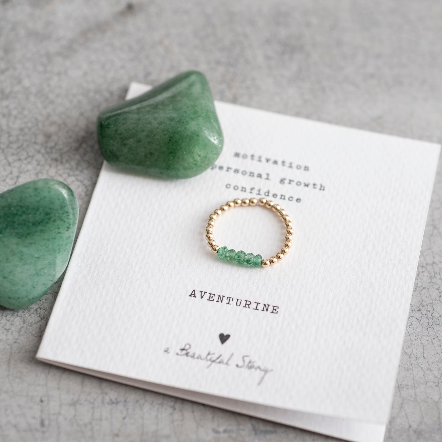 a Beautiful Story Ring gold