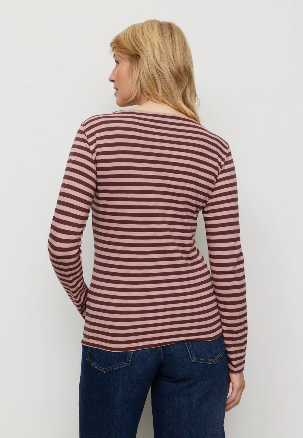 Recolution Longsleeve Iris Stripes aus Bio-Baumwolle