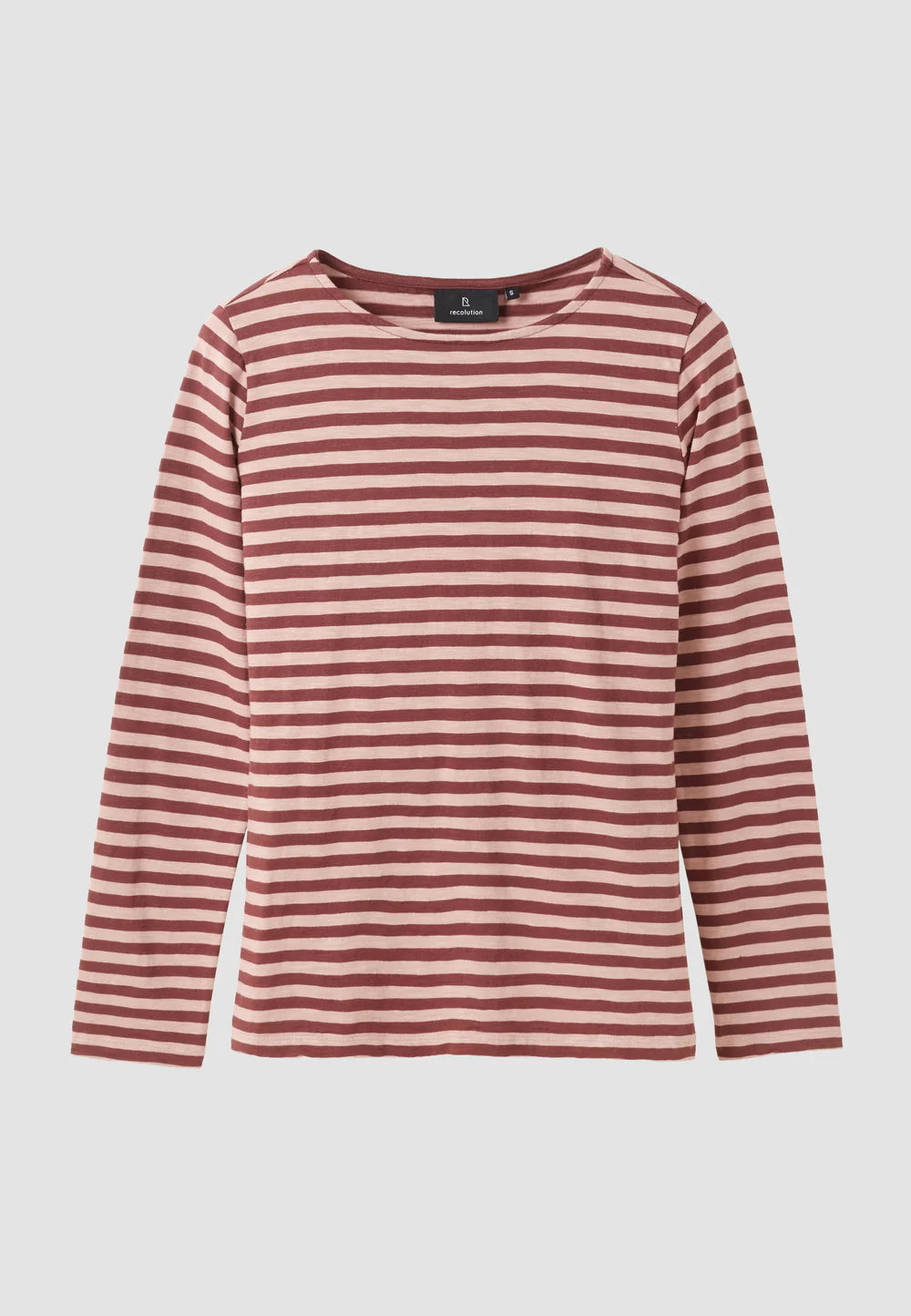 Recolution Longsleeve Iris Stripes aus Bio-Baumwolle