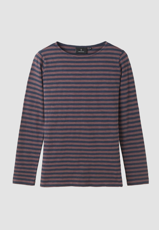 Recolution Longsleeve Iris Stripes aus Bio-Baumwolle