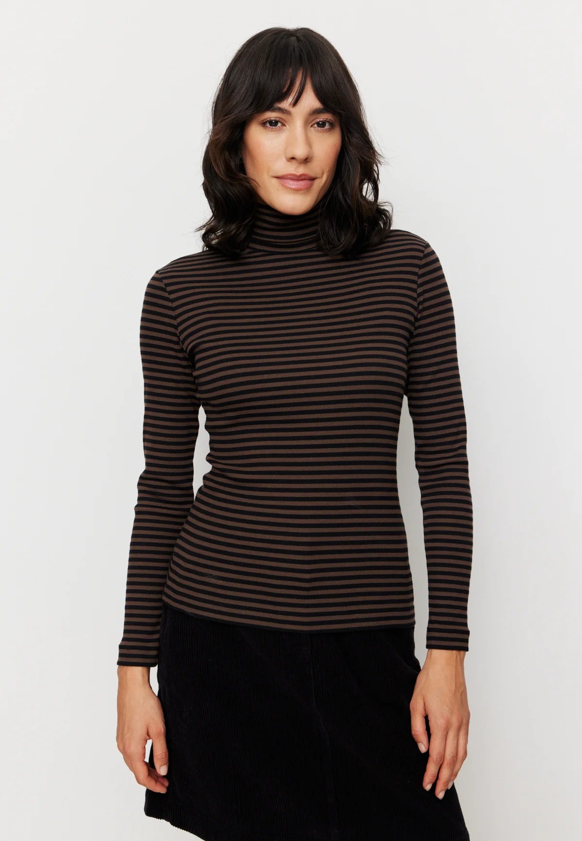 Recolution Longsleeve Liatris Stripes aus Bio-Baumwoll Mix