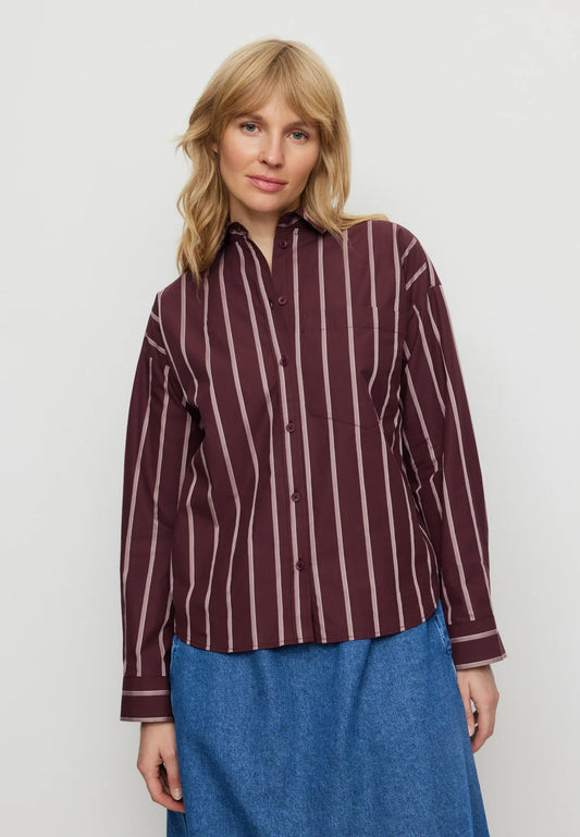 Recolution Bluse Forsynthia Stripes aus Bio-Baumwolle
