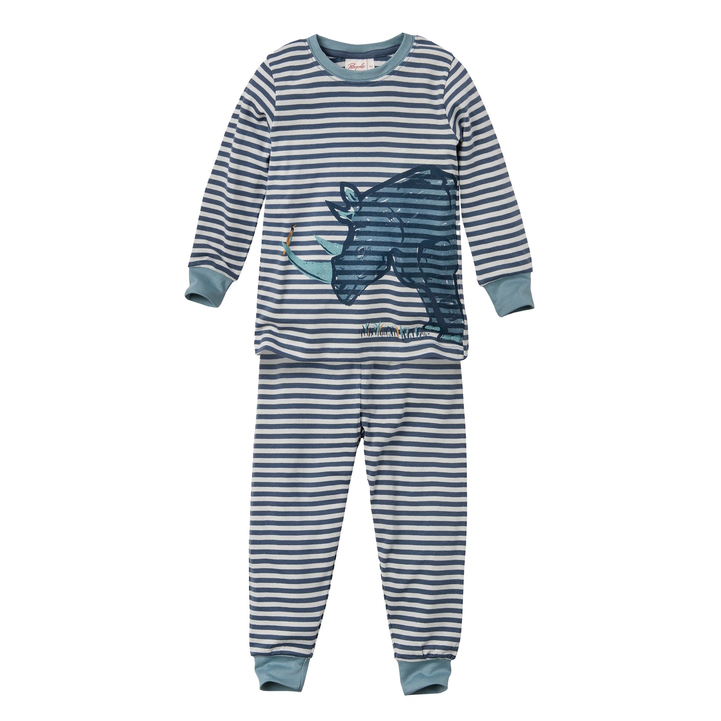 People wear organic Pyjama Streifen Nashorn