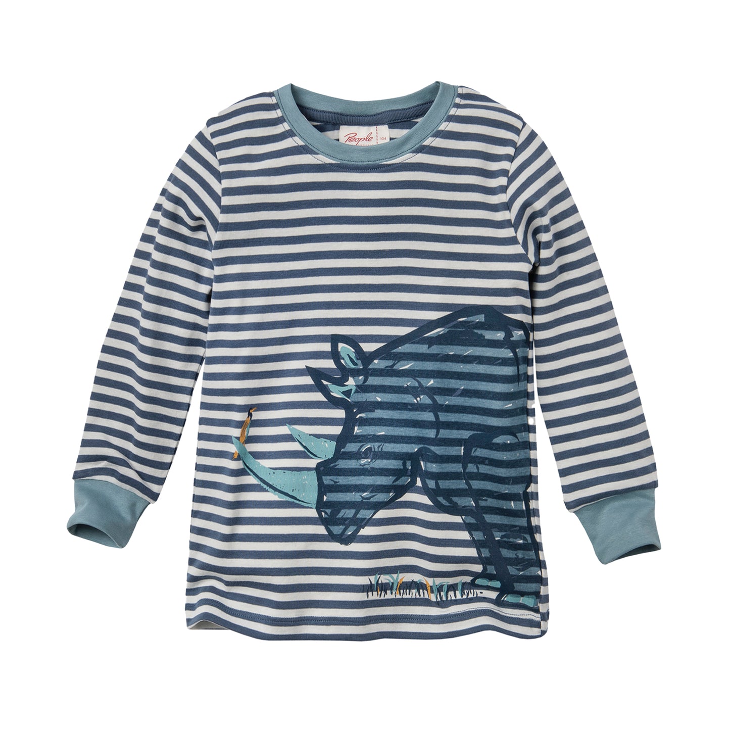 People wear organic Pyjama Streifen Nashorn