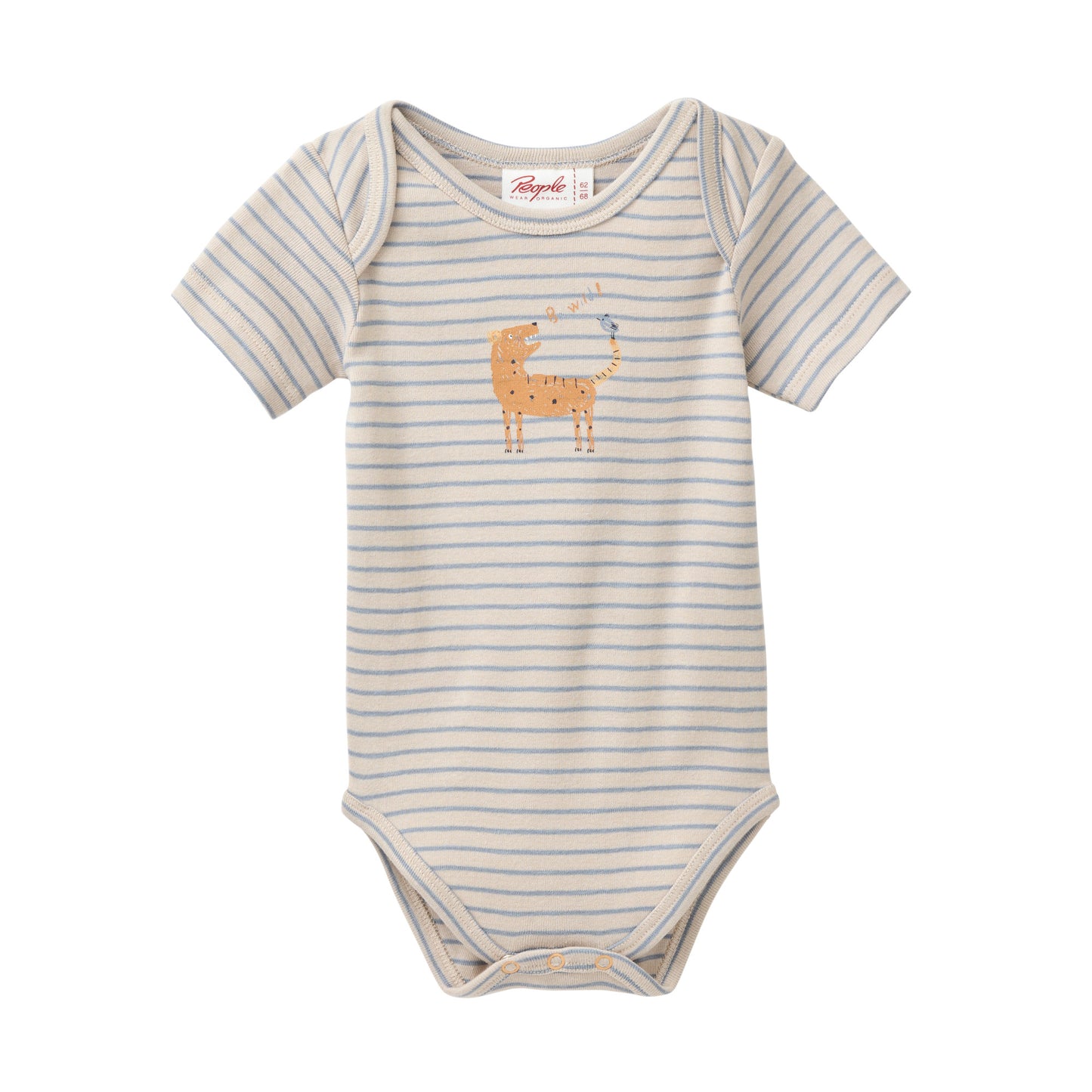 People wear organic kurzarm Body Streifen "be wild"