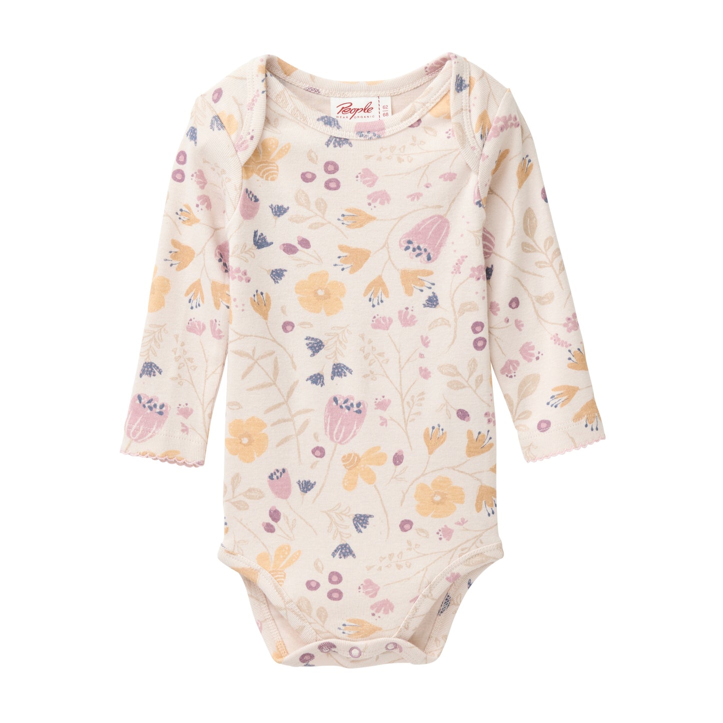 People wear organic langarm Body Blumen beige