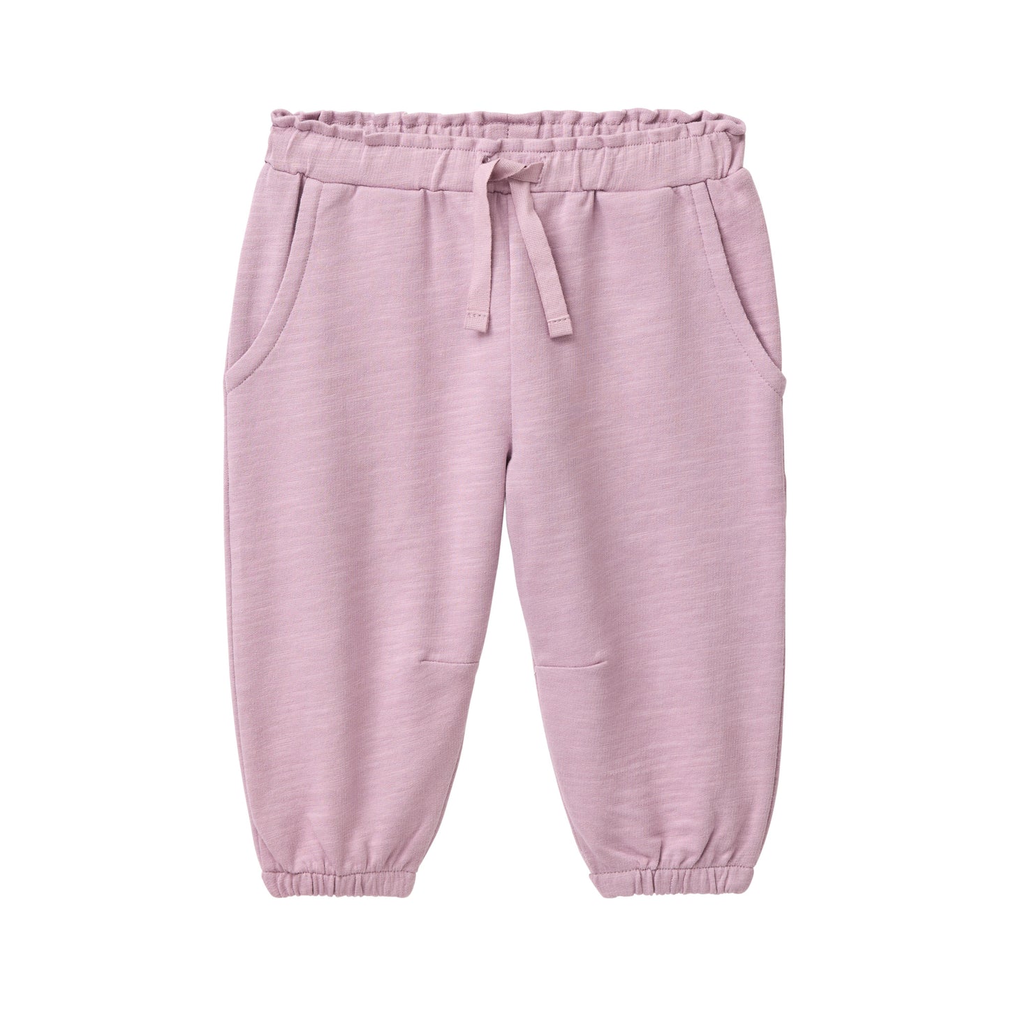 People wear organic Baby Sweathose dunkelmalve