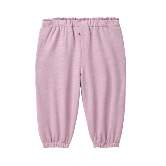 People wear organic Baby Sweathose dunkelmalve