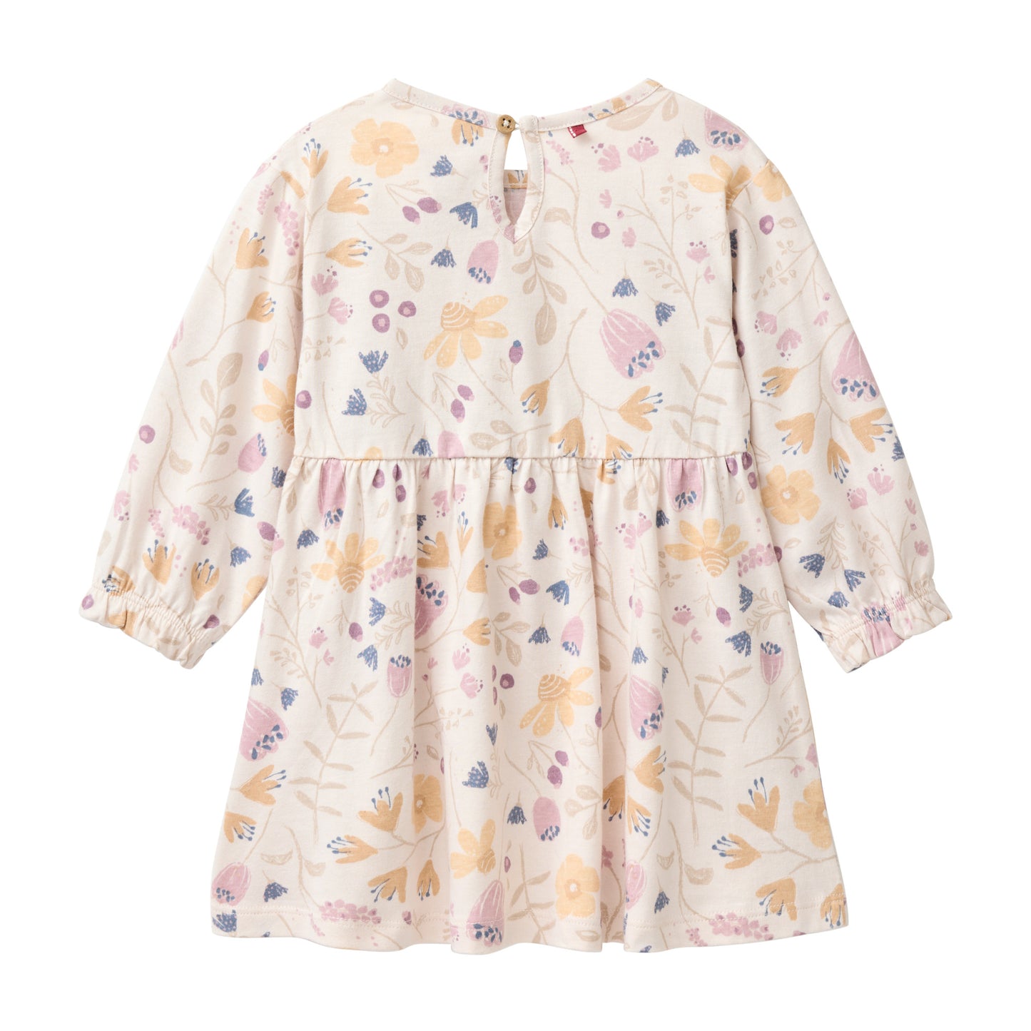 People wear organic langarm Kleid beige Blumen