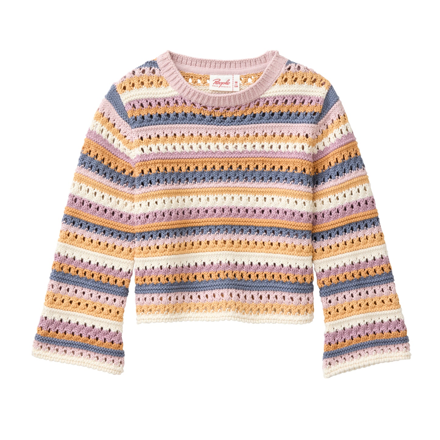 People wear organic Pullover Grobstrick bunt