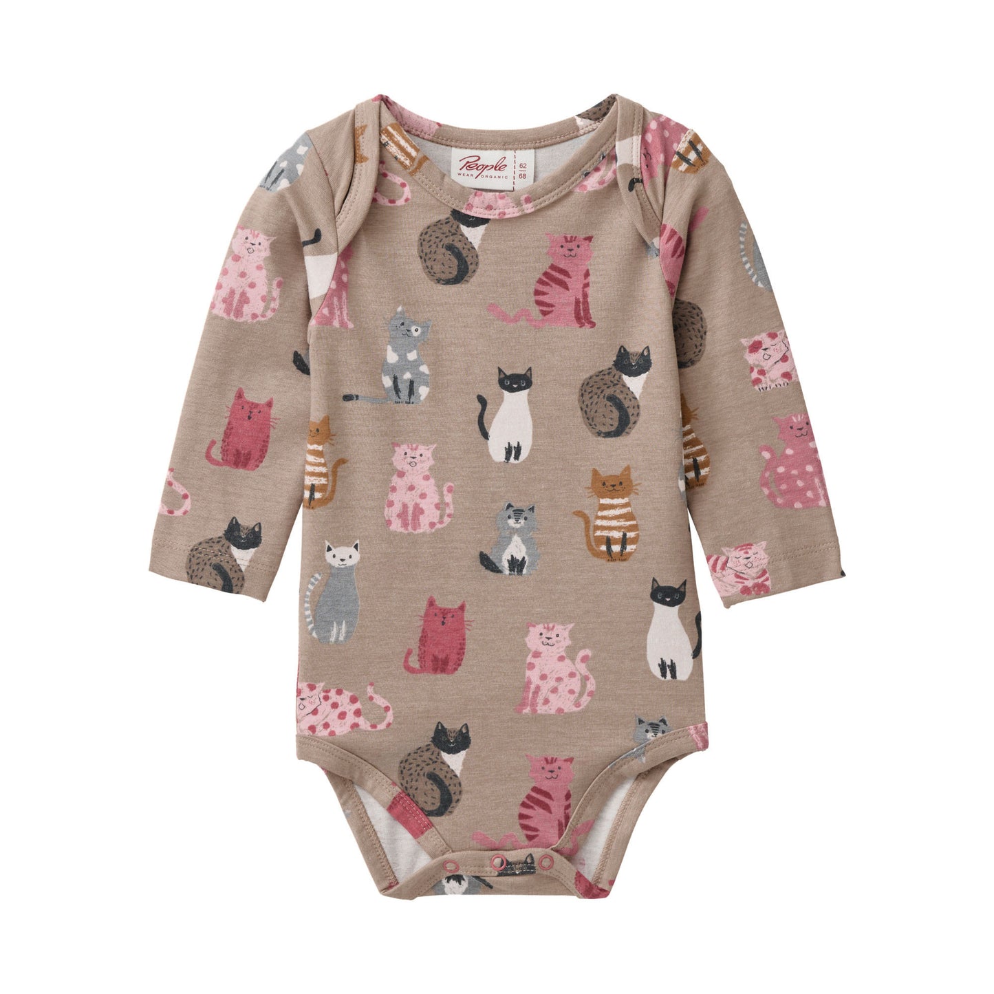 People wear organic langarm Body Katzen Bio-Baumwolle
