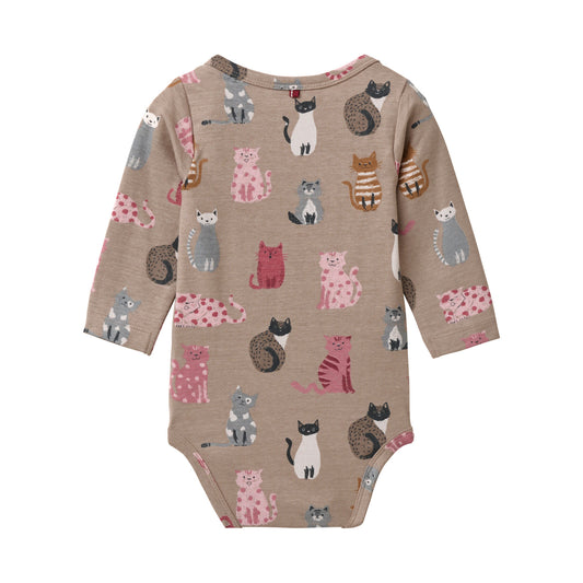 People wear organic langarm Body Katzen Bio-Baumwolle
