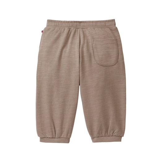 People wear organic Sweat Hose beige Bio-Baumwolle