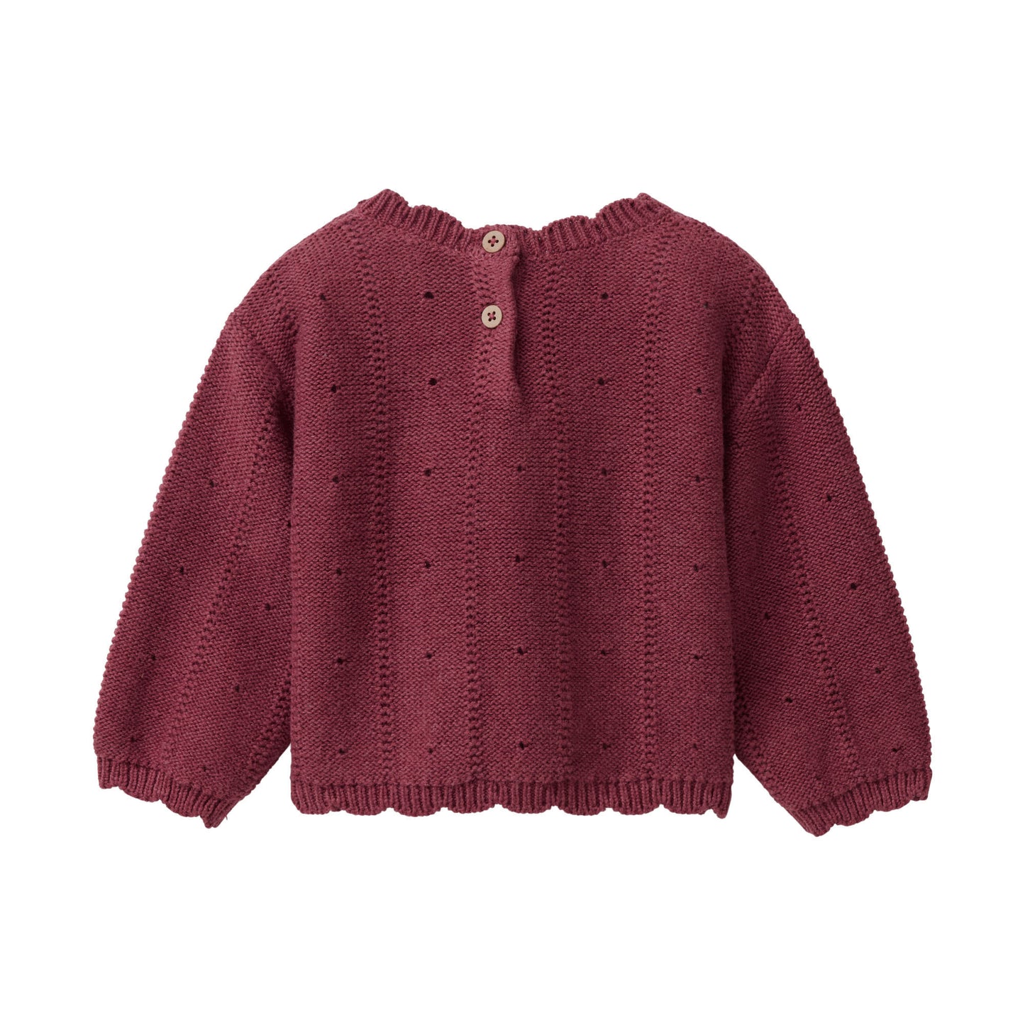 People wear organic Strick Pullover Blumen Stickerei Bio-Baumwolle