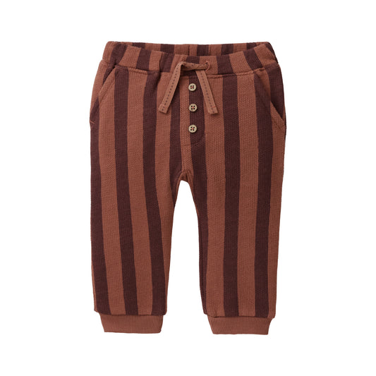 People wear organic Sweat Hose Blockstreifen