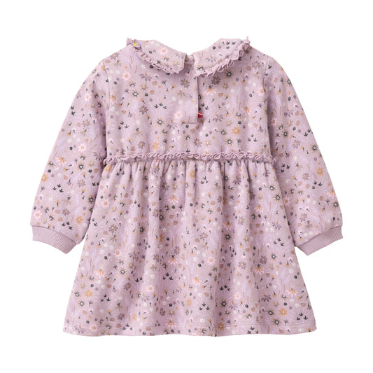 People wear organic langarm Kleid Blumen violett