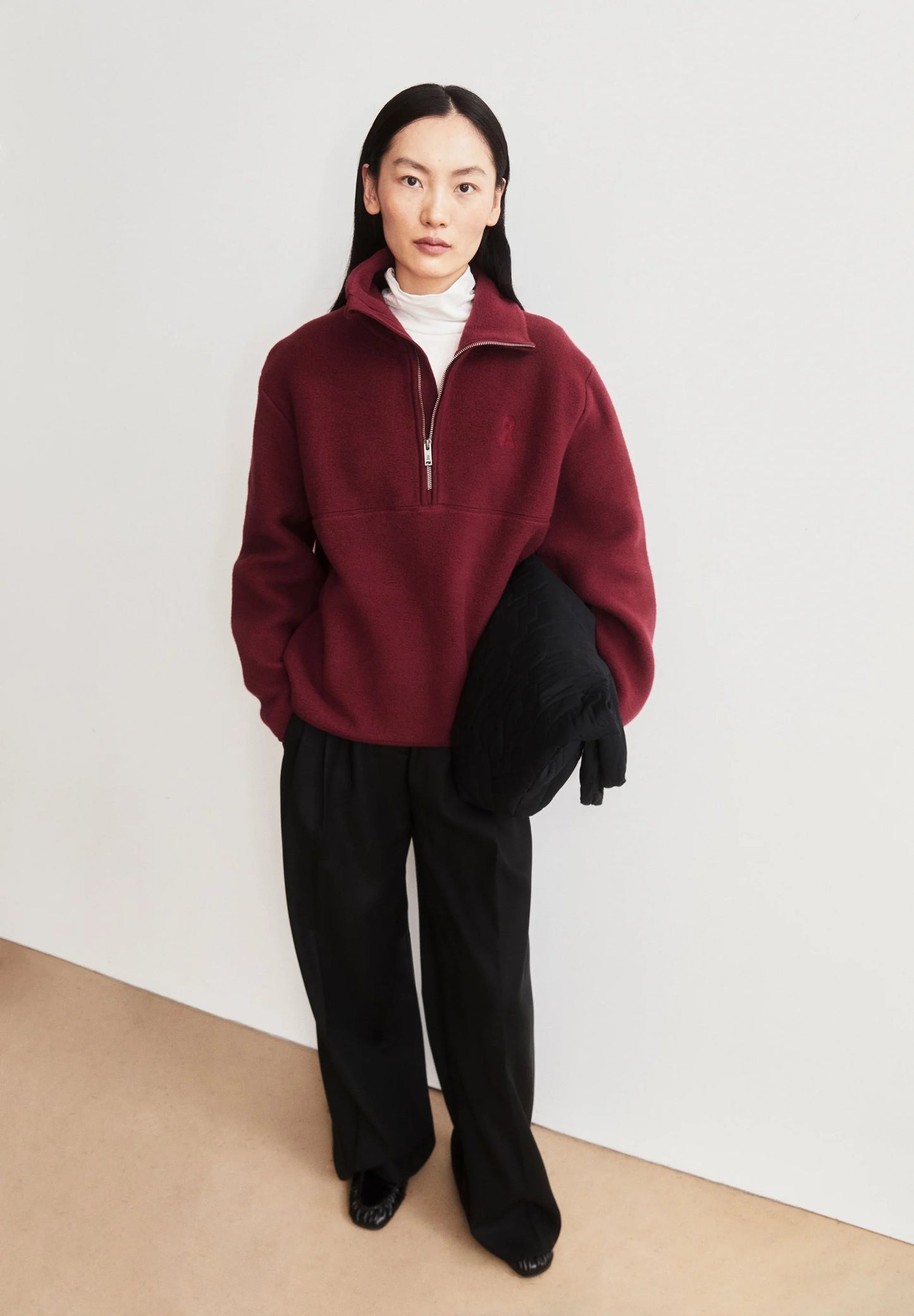 Armedangels Sweater Haarleenaa Baumwoll-Fleece
