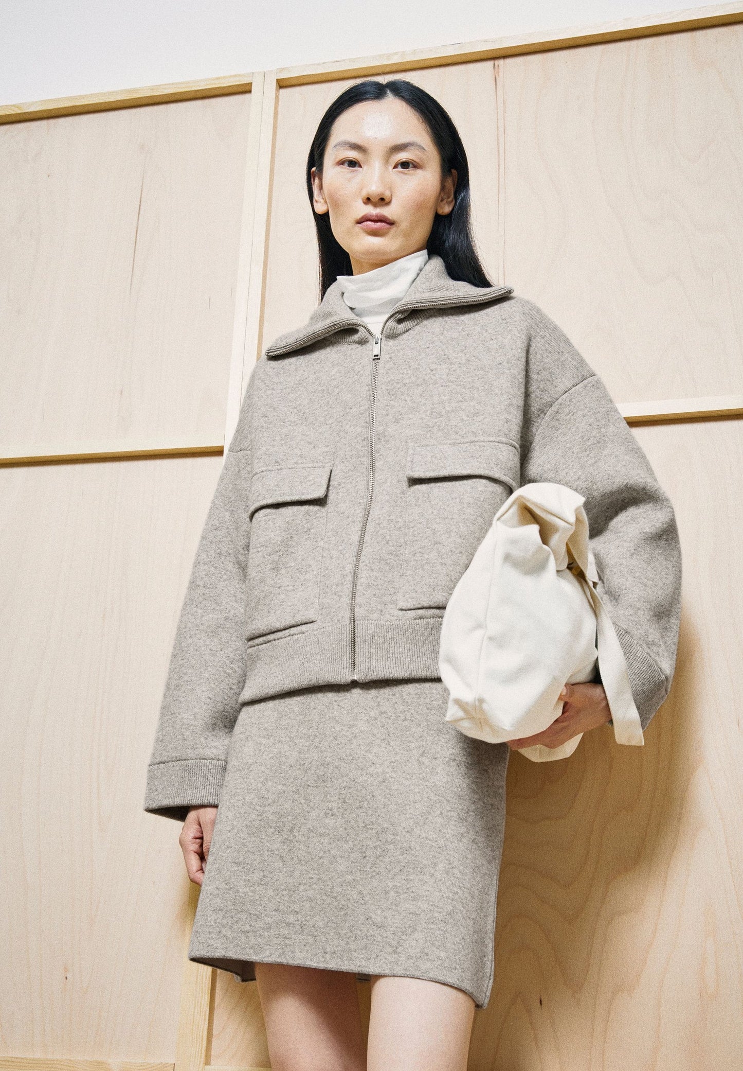 Armedangels Jacke aus Bio-Wolle und Bioi-Baumwolle