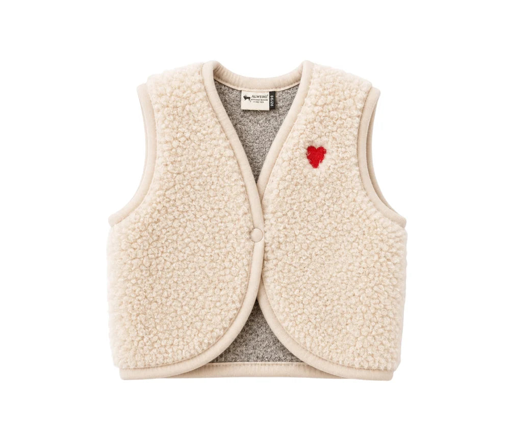 Alwero Weste aus Wolle Lulu Baby Special Edition mit Herz