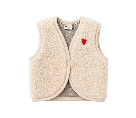 Alwero Weste aus Wolle Lulu Baby Special Edition mit Herz