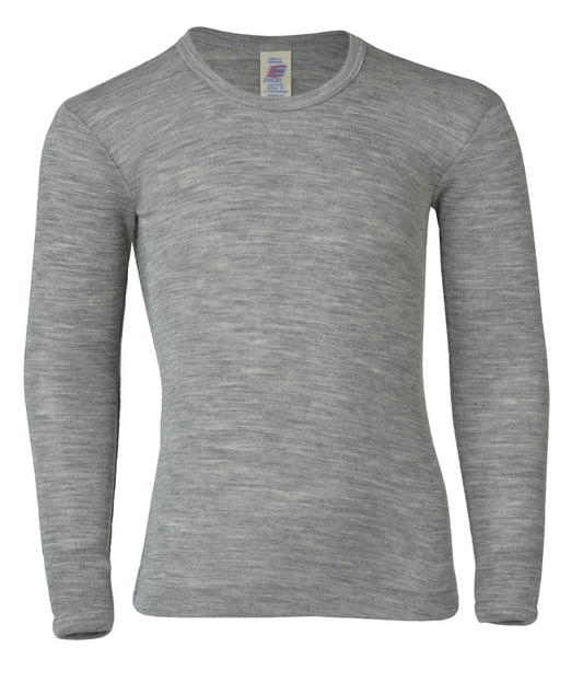 Engel Kinder Shirt langarm Wolle-Seide