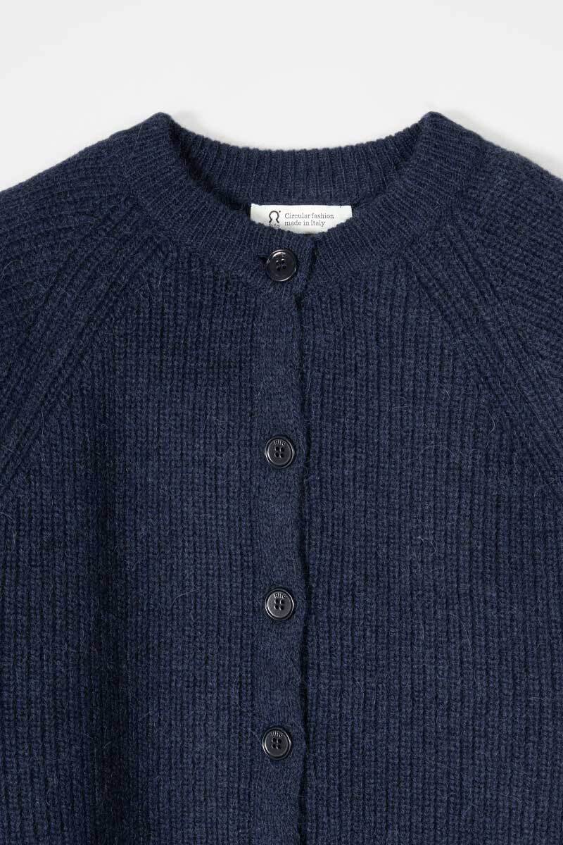 Rifo Cardigan Vittoria aus recycelter Alpaka Wolle