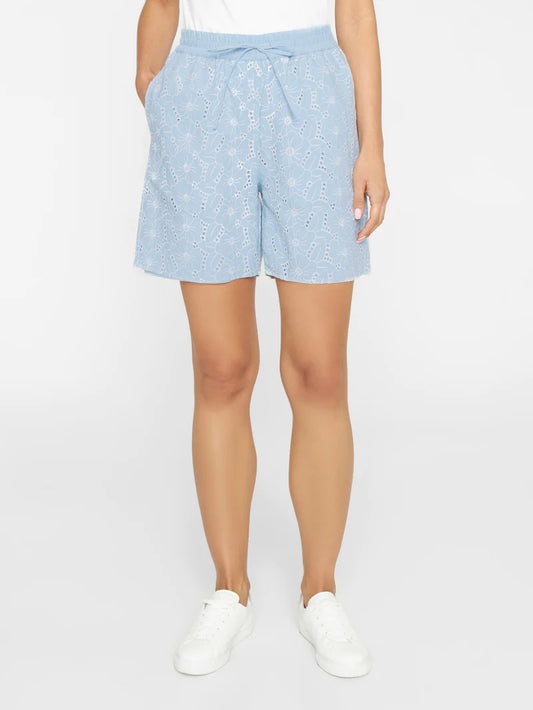 Knowledge Cotton Shorts Embroidery anglaise