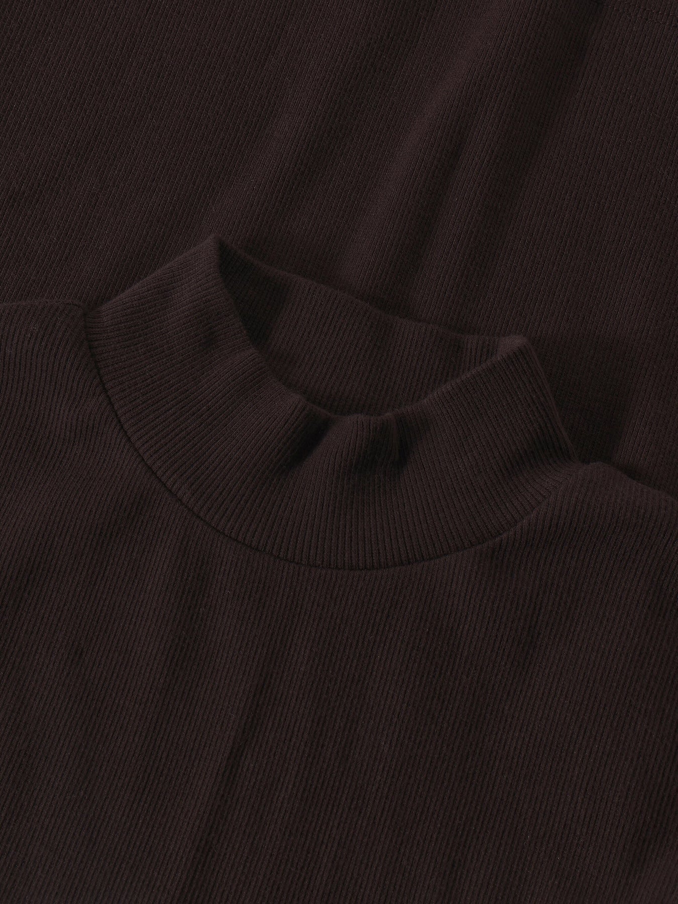 Knowledge Cotton Top Rib mock