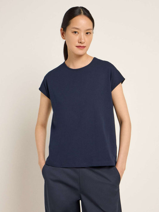 Lanius Shirt GOTS mit übers. Schulter