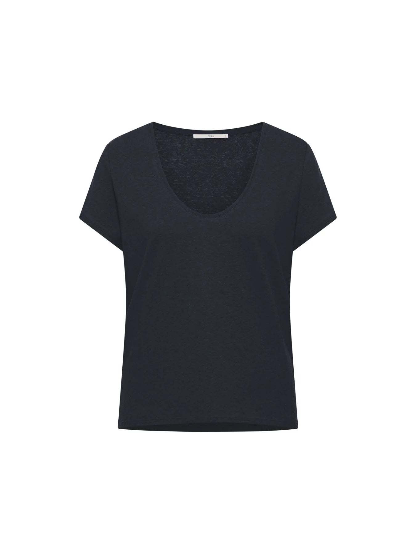 Lanius Shirt mit tiefem Ausschnitt