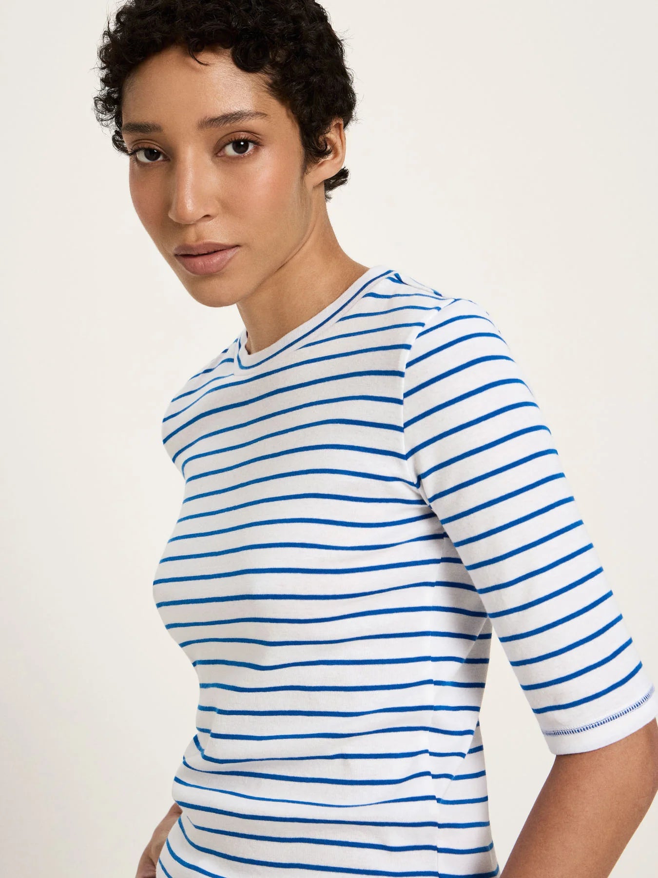 Lanius Halbarmshirt mit Streifen