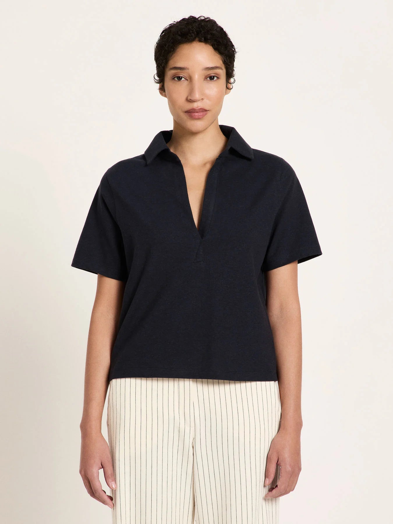 Lanius Shirt mit Polokragen