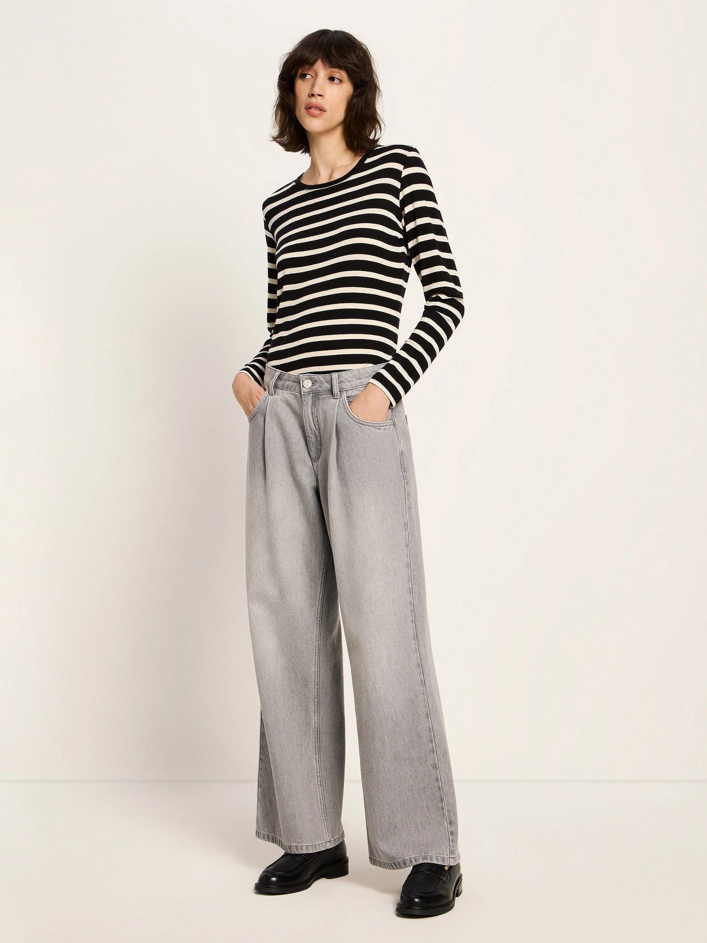 Lanius Marlenejeans mit Bundfalte