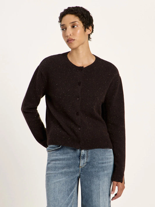 Lanius Boxy Strickjacke Wolle/Baumwolle