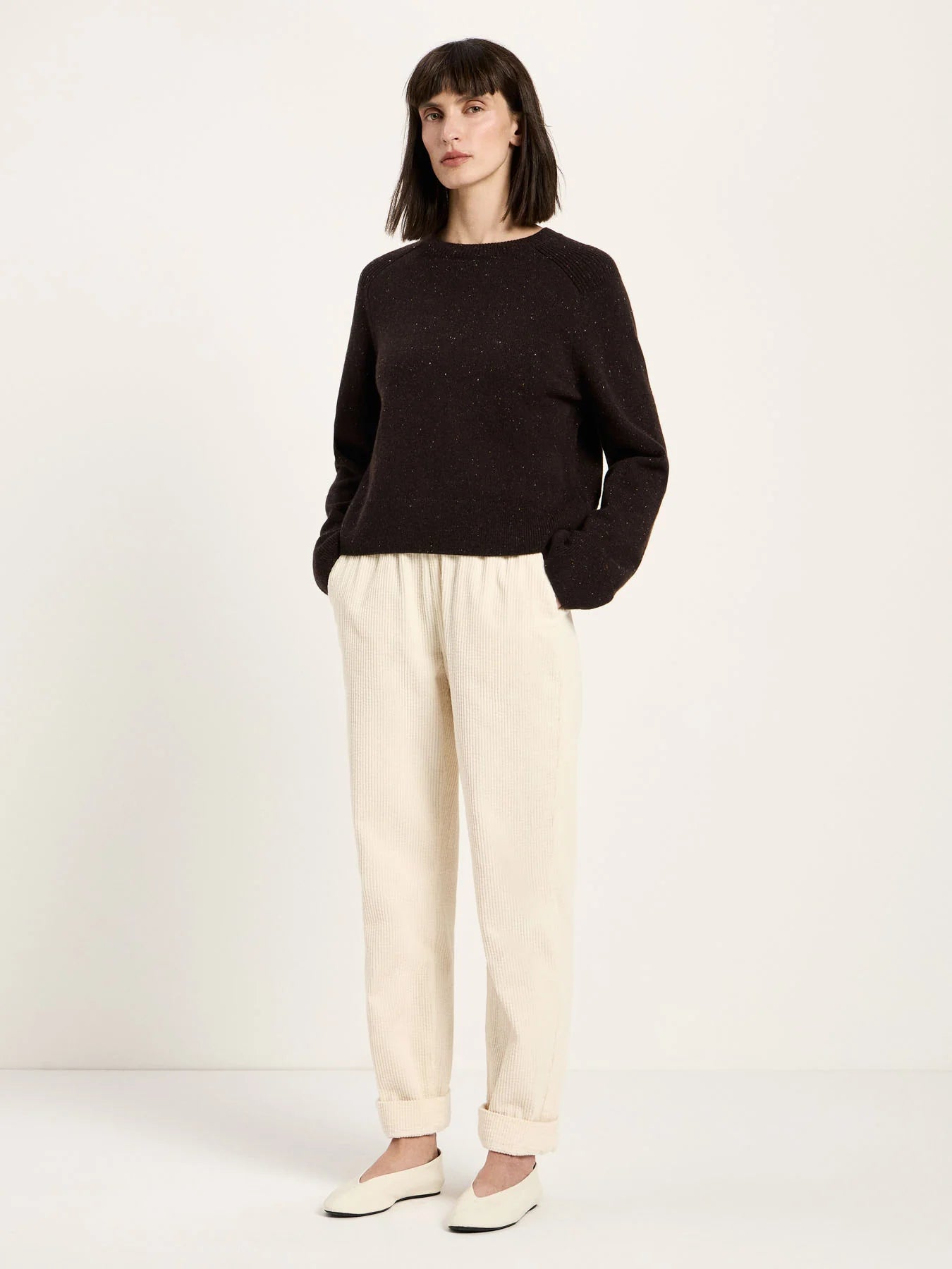 Lanius Cropped Pullover GOTS