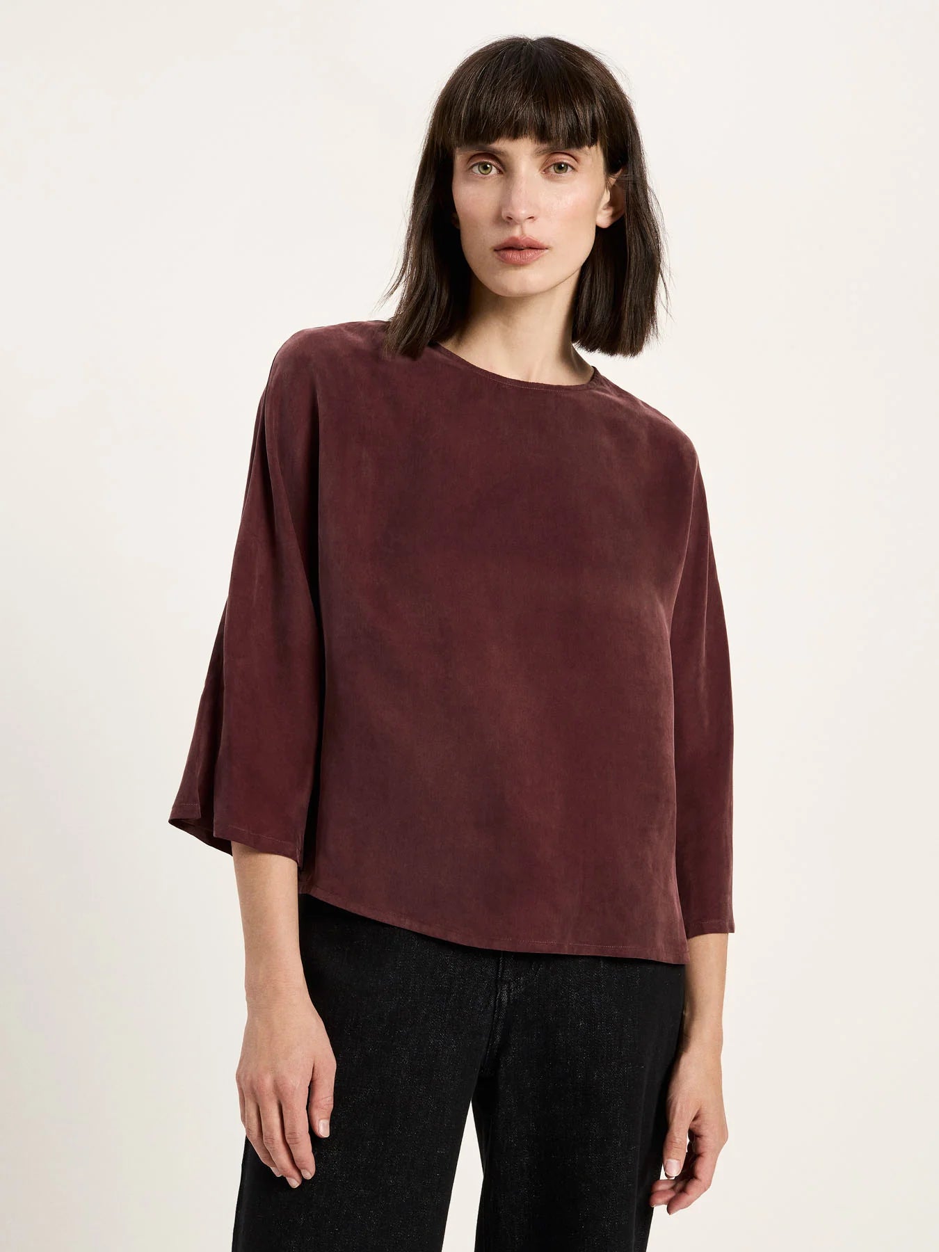 Lanius 3/4 Arm Bluse aus Bemberg™ Cupro