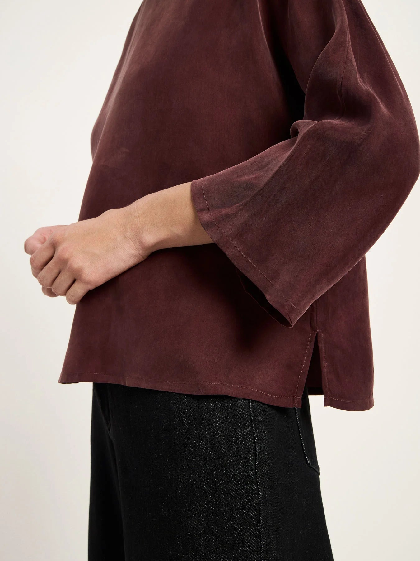 Lanius 3/4 Arm Bluse aus Bemberg™ Cupro