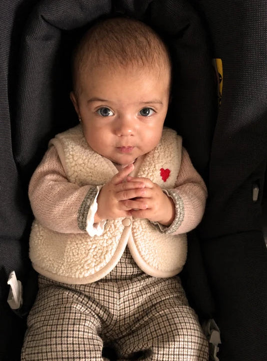 Alwero Weste aus Wolle Lulu Baby Special Edition mit Herz