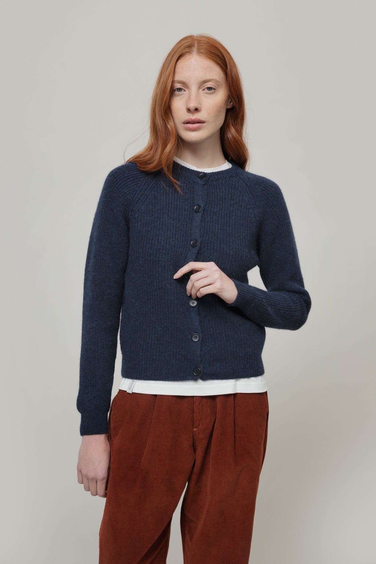 Rifo Cardigan Vittoria aus recycelter Alpaka Wolle
