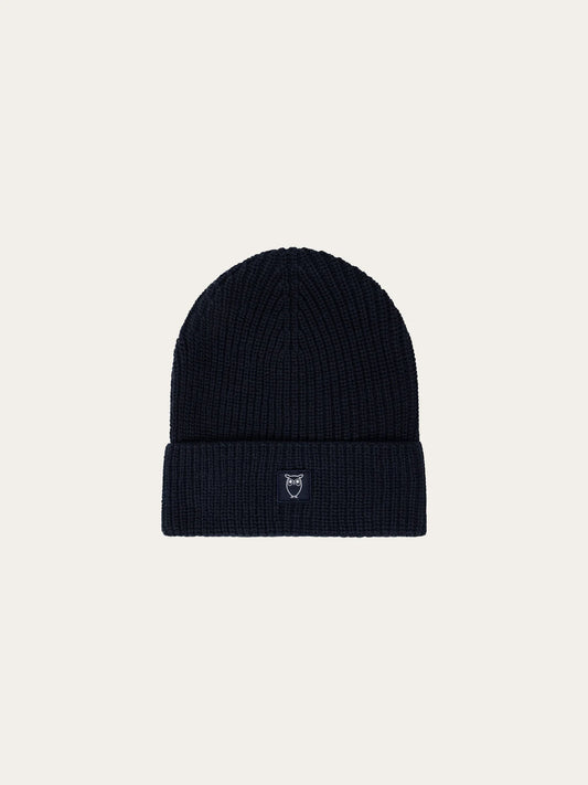 Knowledge Cotton Rip Badge Beanie